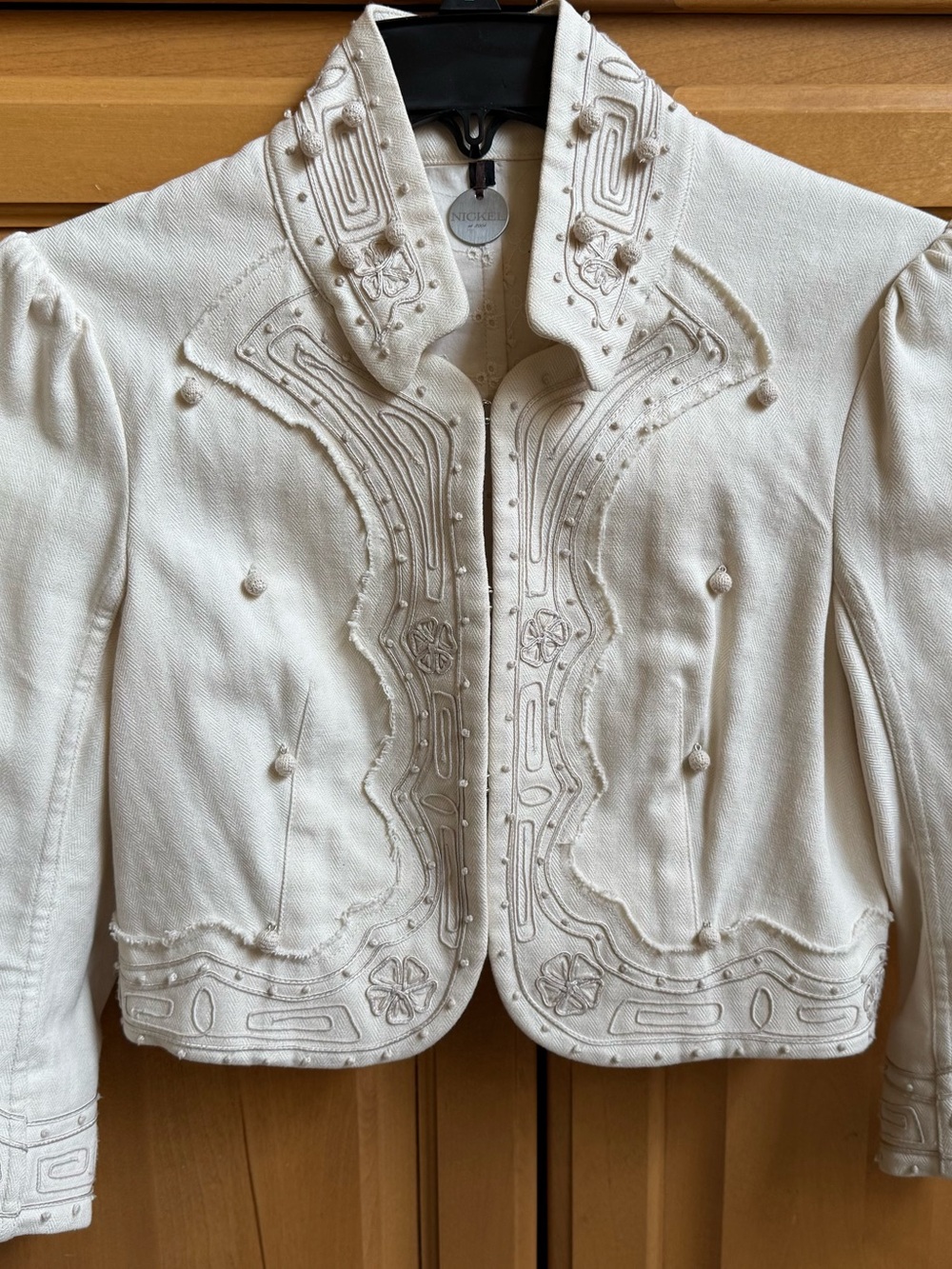 Nickel Cream Embroidered Women’s Jacket